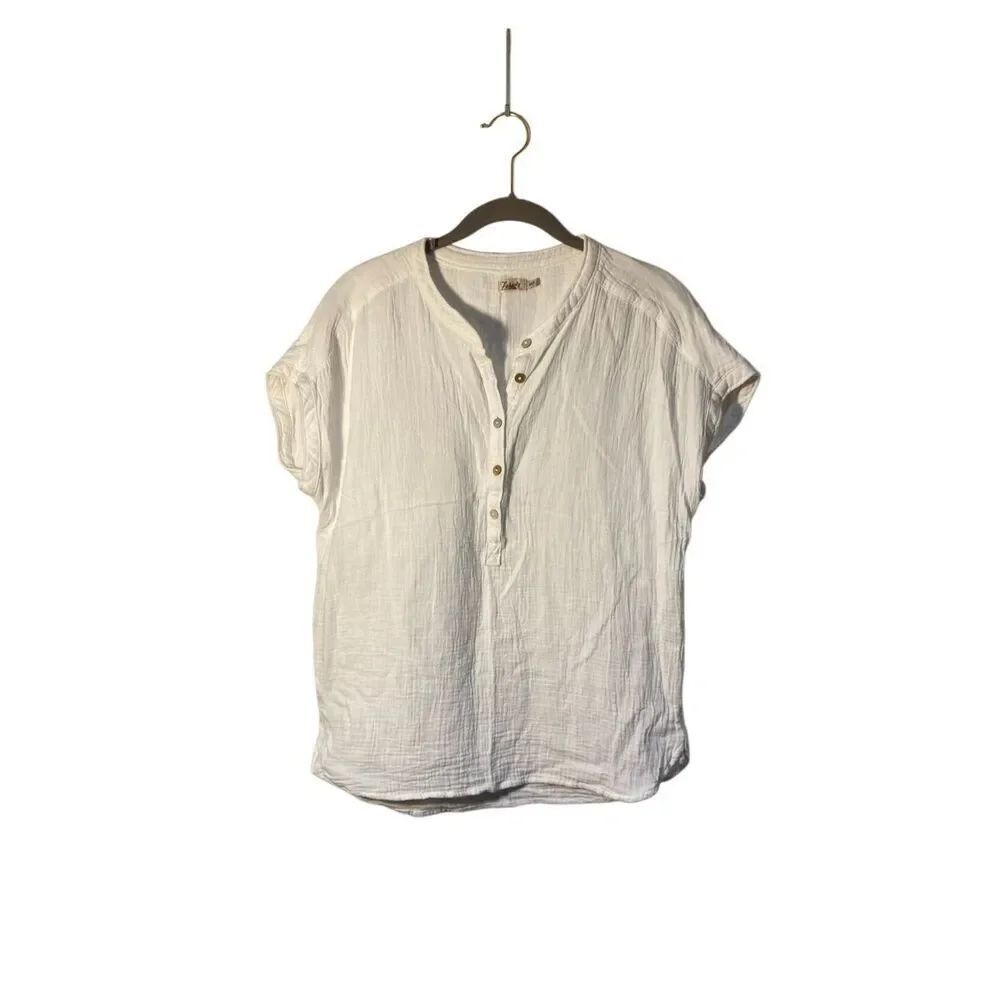 Faherty dream cotton women’s gauze Desmond blouse XS